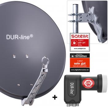 DUR-line ALU Select 60 A mit +Ultra Quad - 4 Teilnehmer Set - Anthrazit