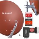 DUR-line ALU Select 60 R mit +Ultra Quad - 4 Teilnehmer Set - Rot